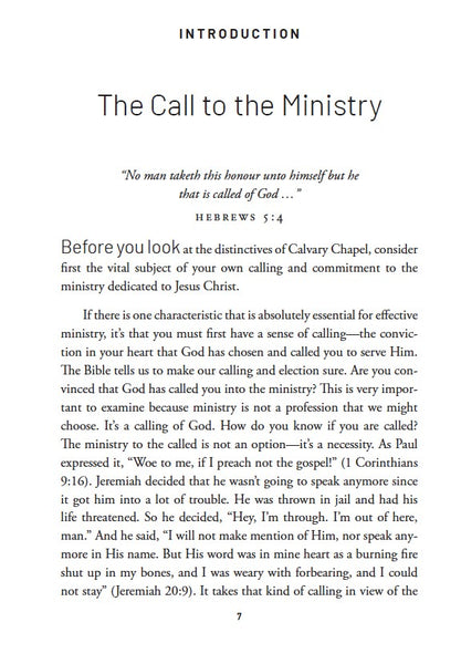 Calvary Chapel Distinctives
