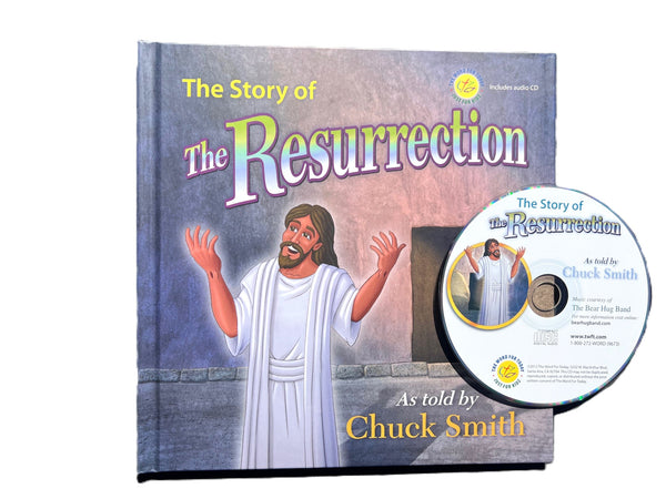 The Story of The Resurrection, The Ten Commandments, David and Goliath, Noah W/CD 4 Book Pack