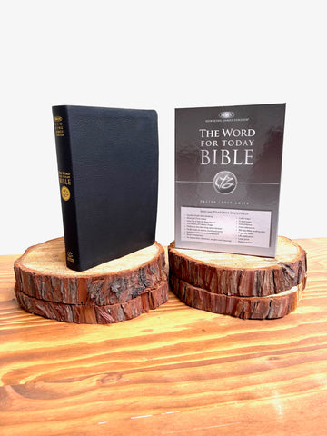 NKJV Word For Today Bible Black Genuine Leather