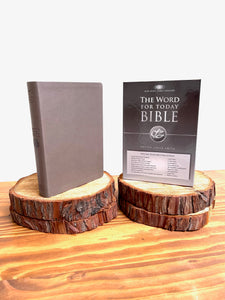 NKJV Word For Today Bible Brown Leather Feel
