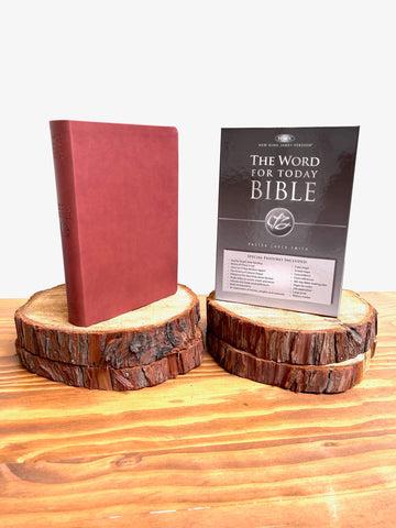 NKJV Word For Today Bible Burgundy Leather Feel